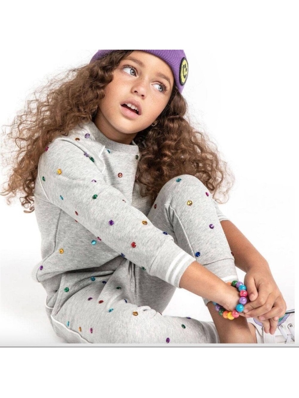 Lola + The Boys Rainbow Gem Sweatshirt